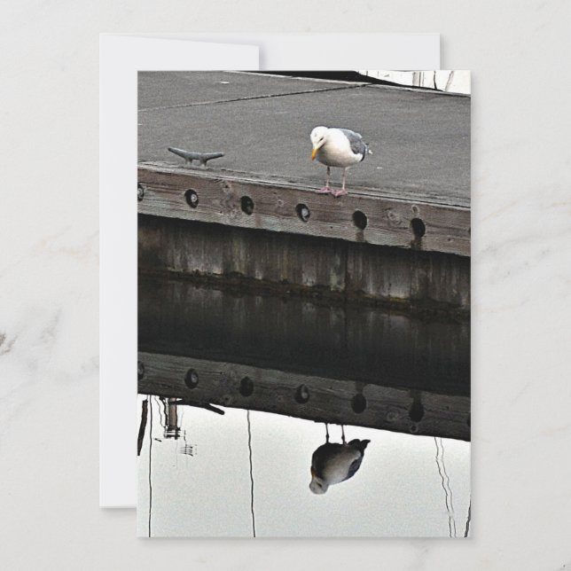 reflective Seagull Invitation (Front)