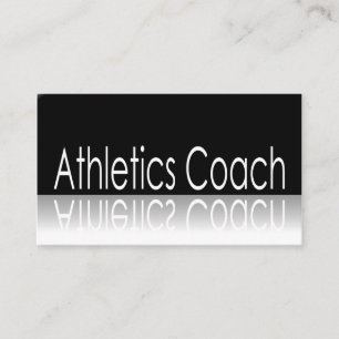 Reflective Text - Athletics Coach - Business Card