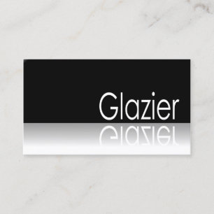 Reflective Text - Glazier - Business Card