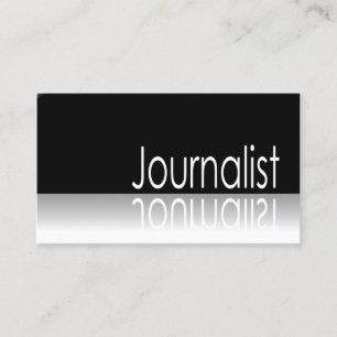 Reflective Text - Journalist - Business Card