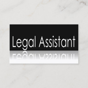 Reflective Text - Legal Assistant - Business Card