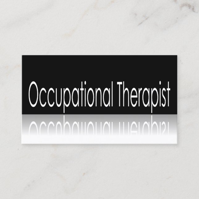 Reflective Text - Occupational Therapist - B Card (Front)