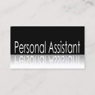 Reflective Text - Personal Assistant Business Card