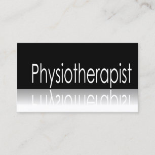 Reflective Text - Physiotherapist - Business Card