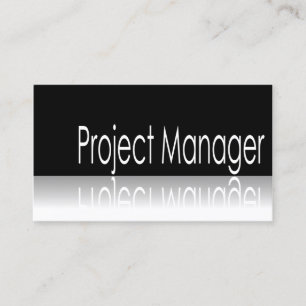 Reflective Text - Project Manager - Business Card