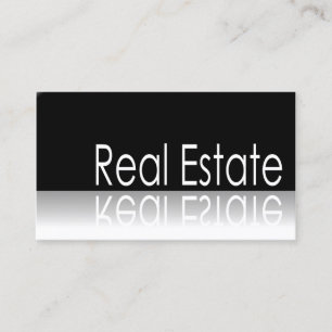 Reflective Text - Real Estate - Business Card