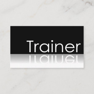 Reflective Text - Trainer - Business Card
