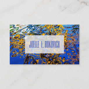 Reflective Water Ripples Abstract Photography Art Business Card