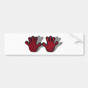 ReflectiveHands062710shadows Bumper Sticker