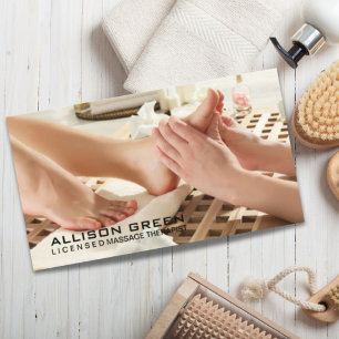 Reflexology Acupressure Foot Massage therapist Business Card