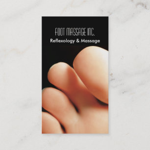 reflexology and foot massage business card