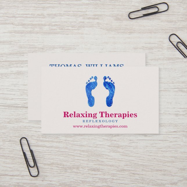 Reflexology Business Card (Front/Back In Situ)