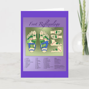 Reflexology chart card