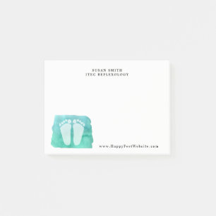 reflexology feet logo post it notes podiatry