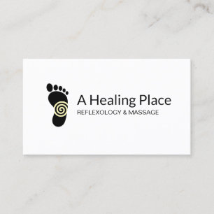 Reflexology Foot Logo Business Card