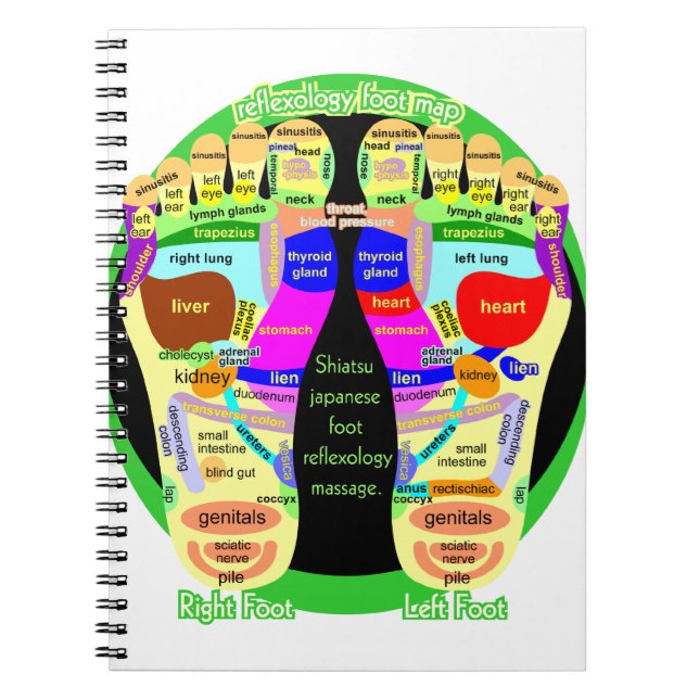reflexology foot map notebook (Front)