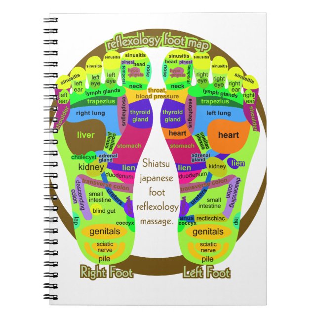 reflexology foot map notebook (Front)