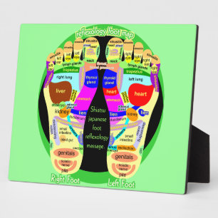 reflexology foot map plaque