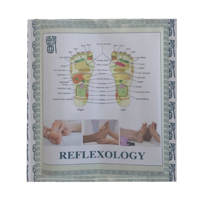 REFLEXOLOGY Full Body Poster Body Spirit n Mind Notepad (Front)