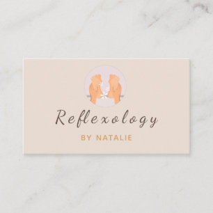 Reflexology Massage Therapy Feet Foot Social Media Business Card