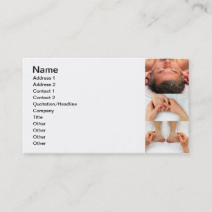 Reflexology of Ears, Hands, and Feet Business Card