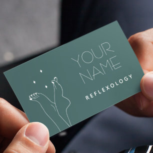 Reflexology Pedicure Massage Therapy Pretty Feet   Business Card