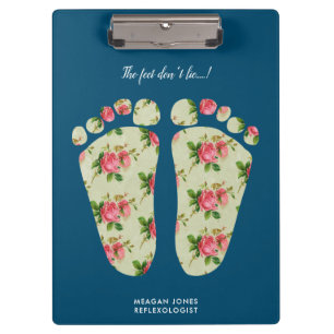 reflexology podiatry feet therapist clipboard