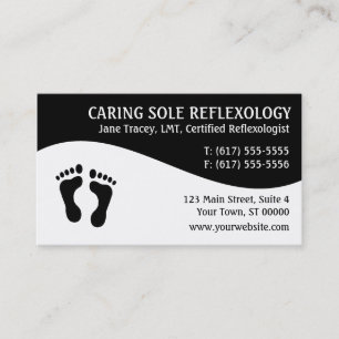 Reflexology Reflexologist Business Cards