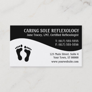 Reflexology Reflexologist Business Cards