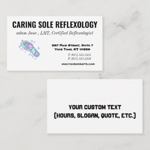 Reflexology Reflexologist Business Cards 2022