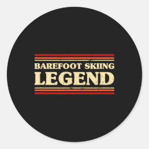 Refoot Skiing Legend Refooting Adventure Sports Classic Round Sticker