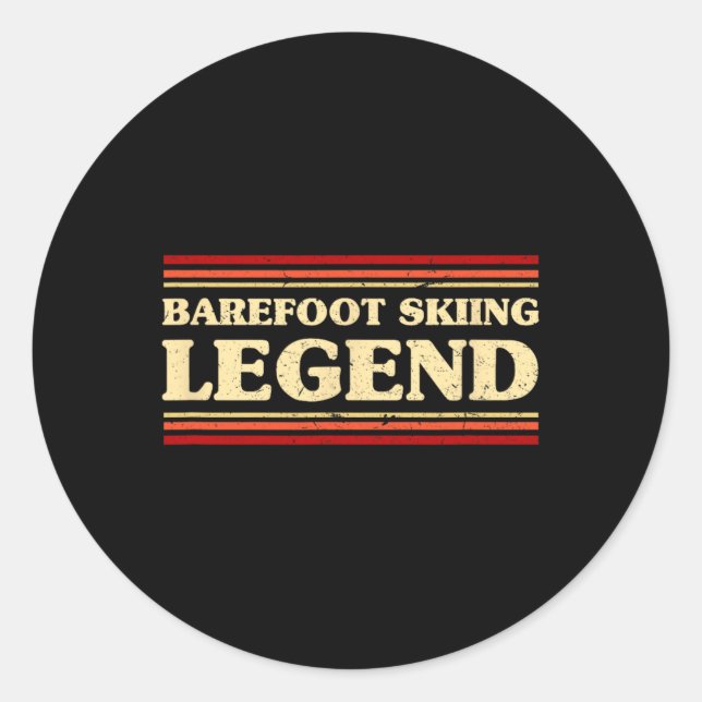 Refoot Skiing Legend Refooting Adventure Sports  Classic Round Sticker (Front)
