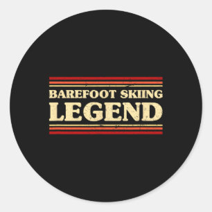 Refoot Skiing Legend Refooting Adventure Sports  Classic Round Sticker