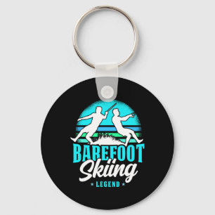 Refoot Skiing Legend Retro Style Water Sport Skier Key Ring