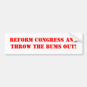 REFORM CONGRESS BUMPER STICKER
