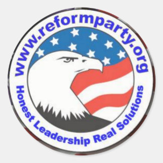 Reform Party Eagle 3 Classic Round Sticker