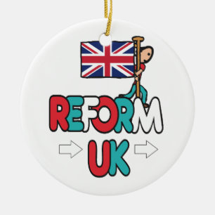 Reform UK Ceramic Tree Decoration