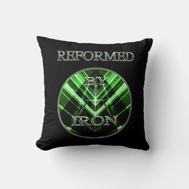 Reformed By Iron Green Future Pillow (Front)