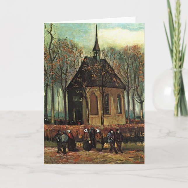 Reformed Church in Nuenen, Van Gogh Fine Art Card (Front)