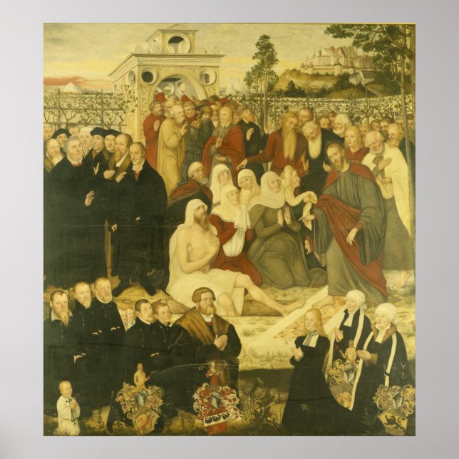 Reformers' group at a miracle poster (Front)