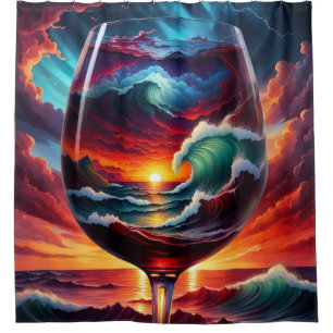 “Refraction of Rhapsody” Shower Curtain