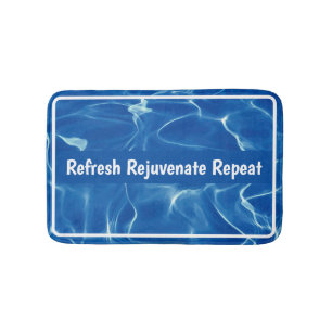 Refresh, Rejuvenate, Repeat - Ocean Oasis Bath Mat