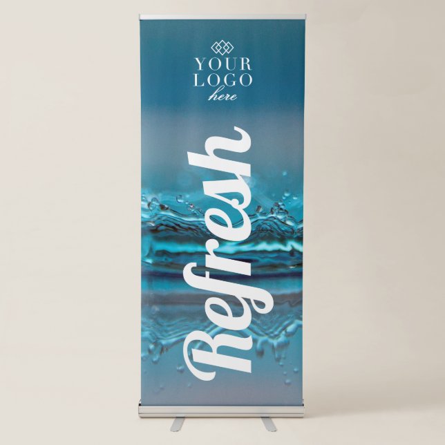Refresh Relax Spa and Beauty Small Business Retractable Banner (Front)
