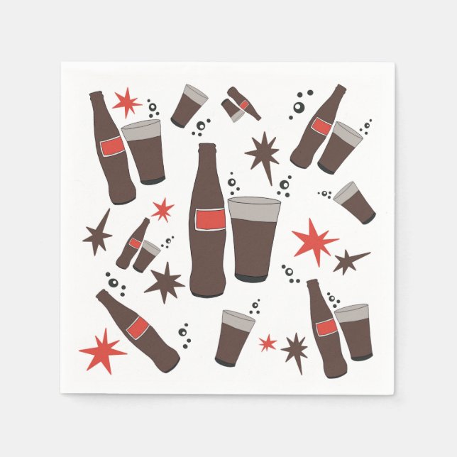 Refresh this summer with a drink. napkin (Front)