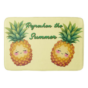Refreshen The Summer Happy Pineapple Bath Mat