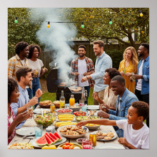 Refreshing Cookout Beverages Poster