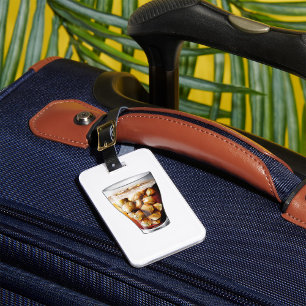 Refreshing Ice-Cold Soda Drink with Bubbles Luggage Tag