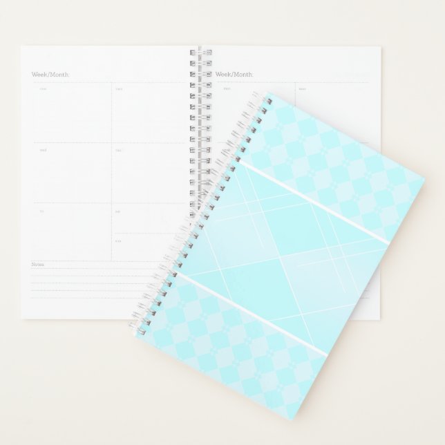 Refreshing Icy Blue Diamond cool clean breeze Planner (Display)