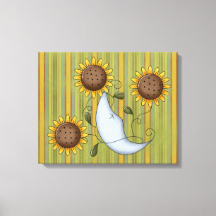 Refreshing Moon Wrapped Canvas