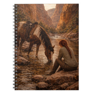 Refreshing Pause Horse Art Notebook